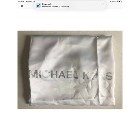 Michael Kors Dust Bag White Drawstring Handbag Cover Storage LRG 18" x 18" - Picture 4 of 7